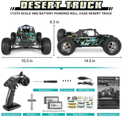 HAIBOXING 2995 1:12 Scale 4WD Off-Road RC Buggy – High-Speed Remote Control Truck