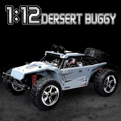 QIYHBVR 1/16 2WD Ready-to-Run RC Car with Remote Control for Off-Road Terrains