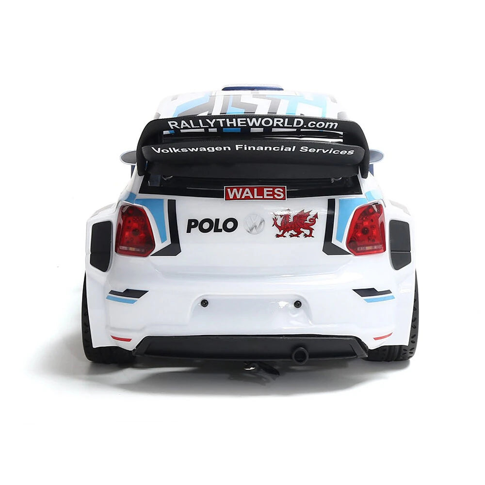 Rear view of MJX Hyper Go Volkswagen Polo 10304 1/10 4WD RC 
 drift car