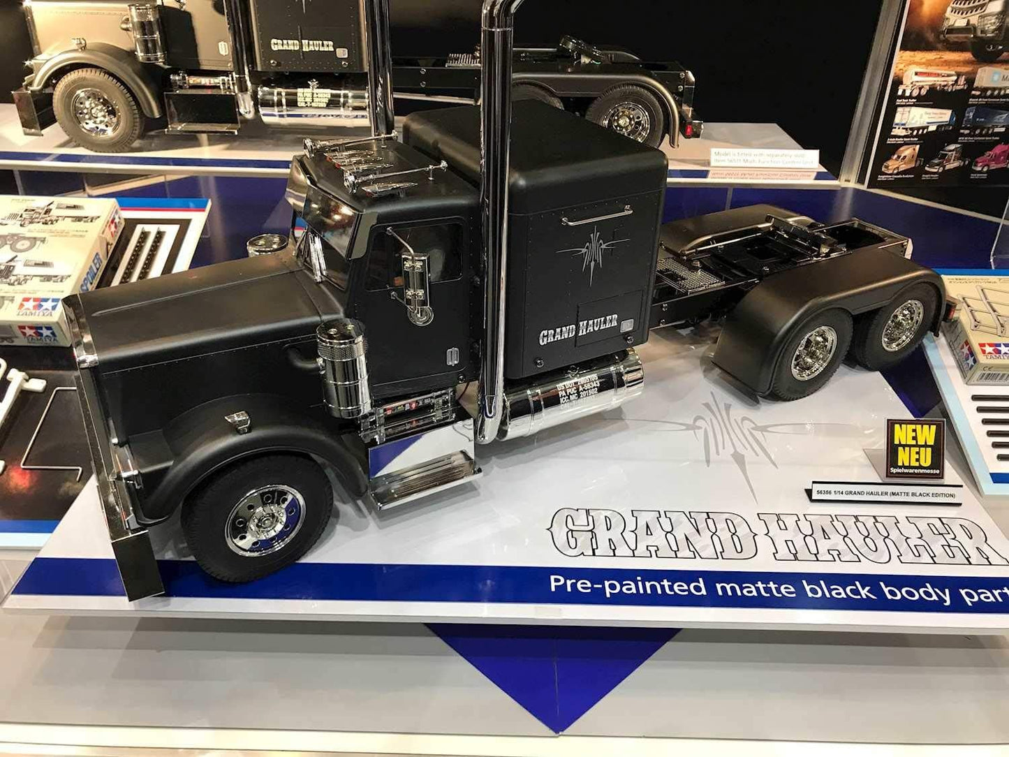 Tamiya 1/14 Grand Hauler Matte Black Edition RC Tractor Truck Kit
