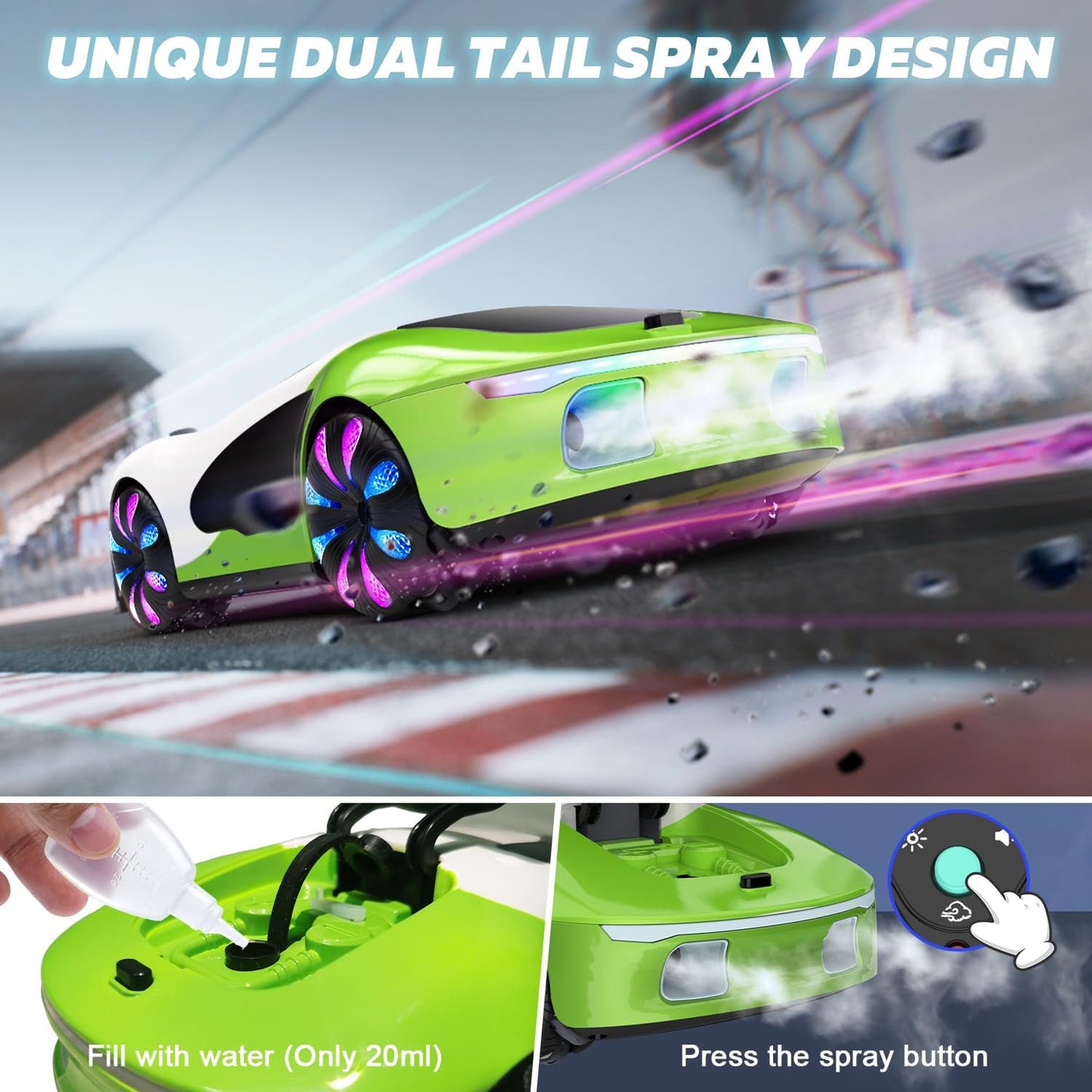 Eallpha 1/14 Gesture Sensing RC Car with Remote Control for Kids