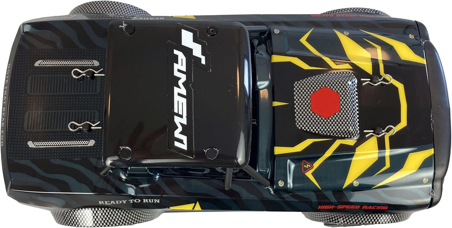 Amewi 21088 1/16 2WD Ready-to-Run RC Drift Car Black Panther with LED Lights
