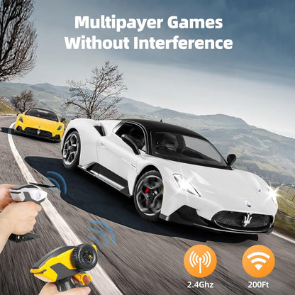 MIEBELY 1/12 Maserati MC20 Cielo Licensed RC Car with Openable Doors and LED Lights