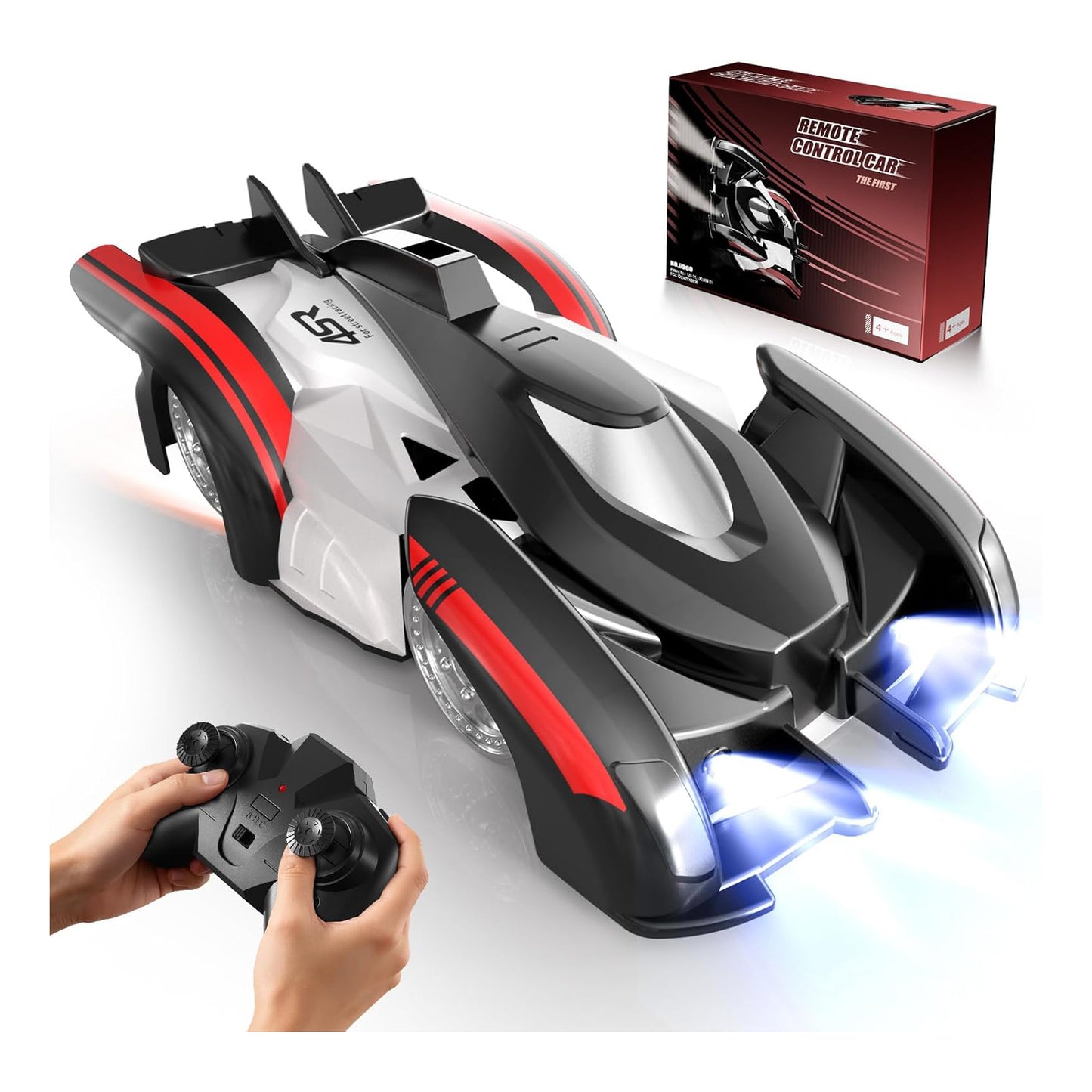 1/16 4WD Ready-to-Run RC Stunt Car with Headlights and Rechargeable Battery