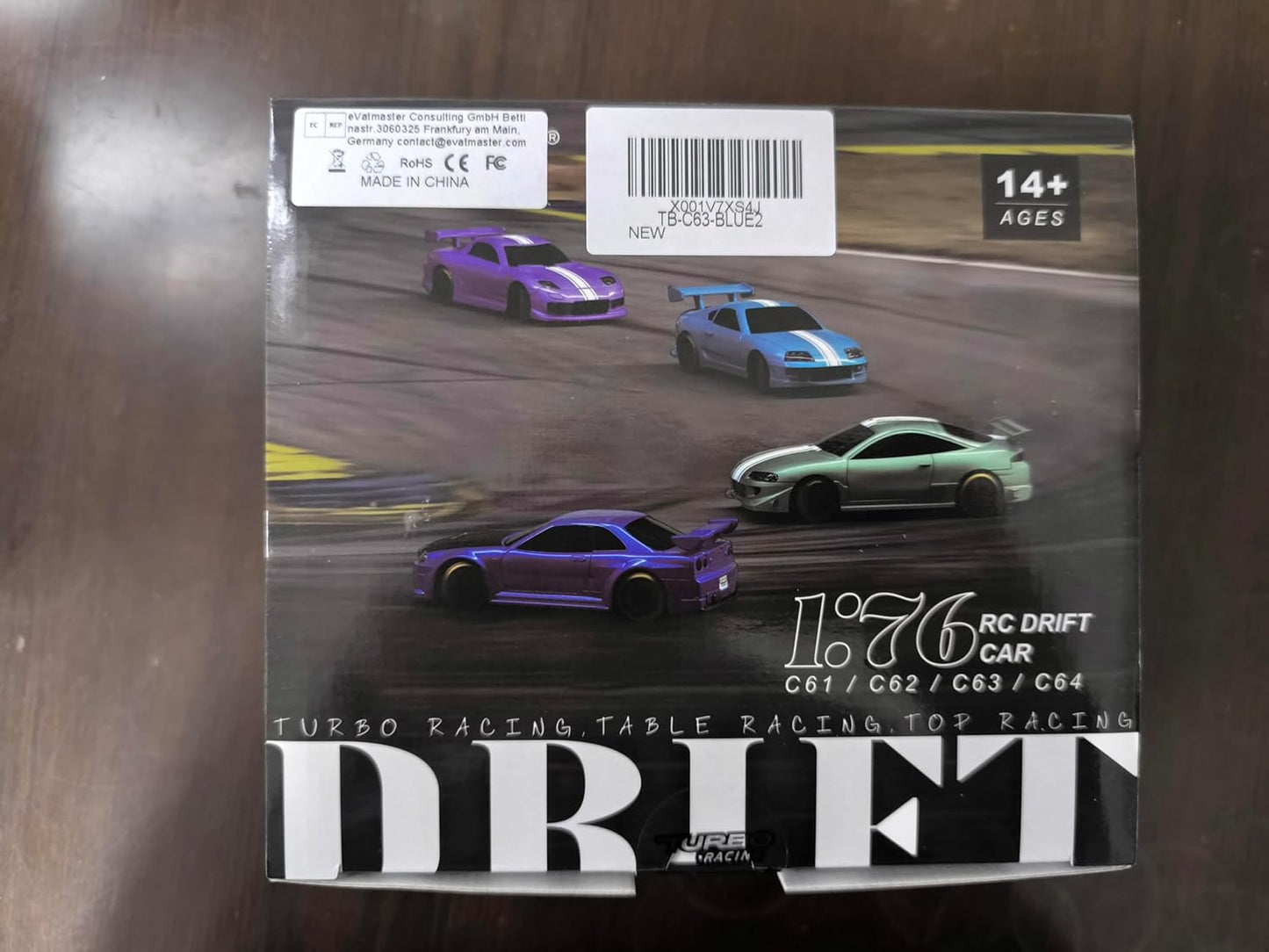 FLYCOLOR Turbo Racing C64 1:76 Scale 2WD Ready-to-Run Drift RC Car with Gyro