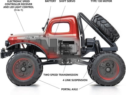BEEZRC FMS 1/24 Scale FCX24 Power Wagon 4WD RC Rock Crawler