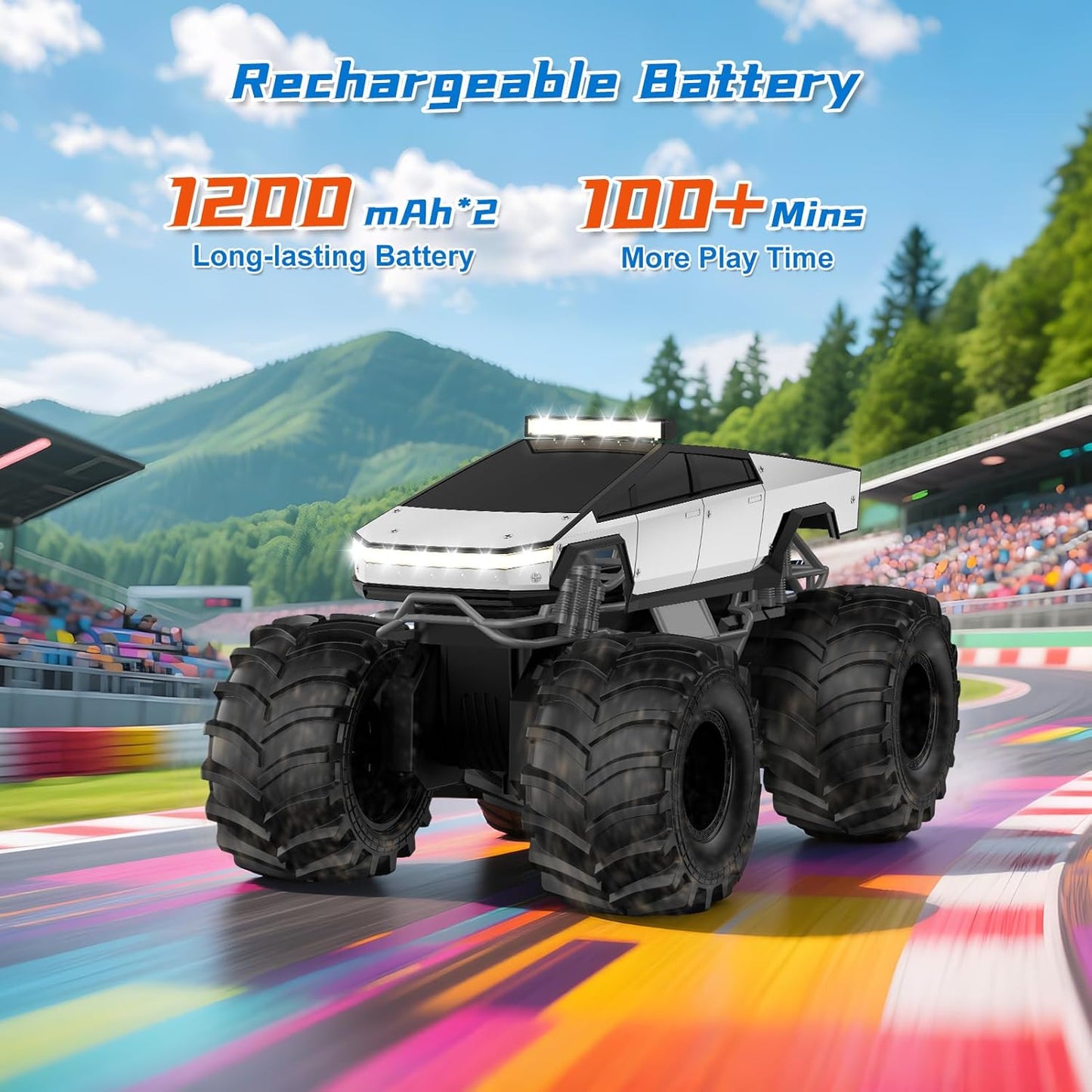 Dafotil 1/18 Amphibious Monster Truck – 4WD Waterproof Ready-to-Run
