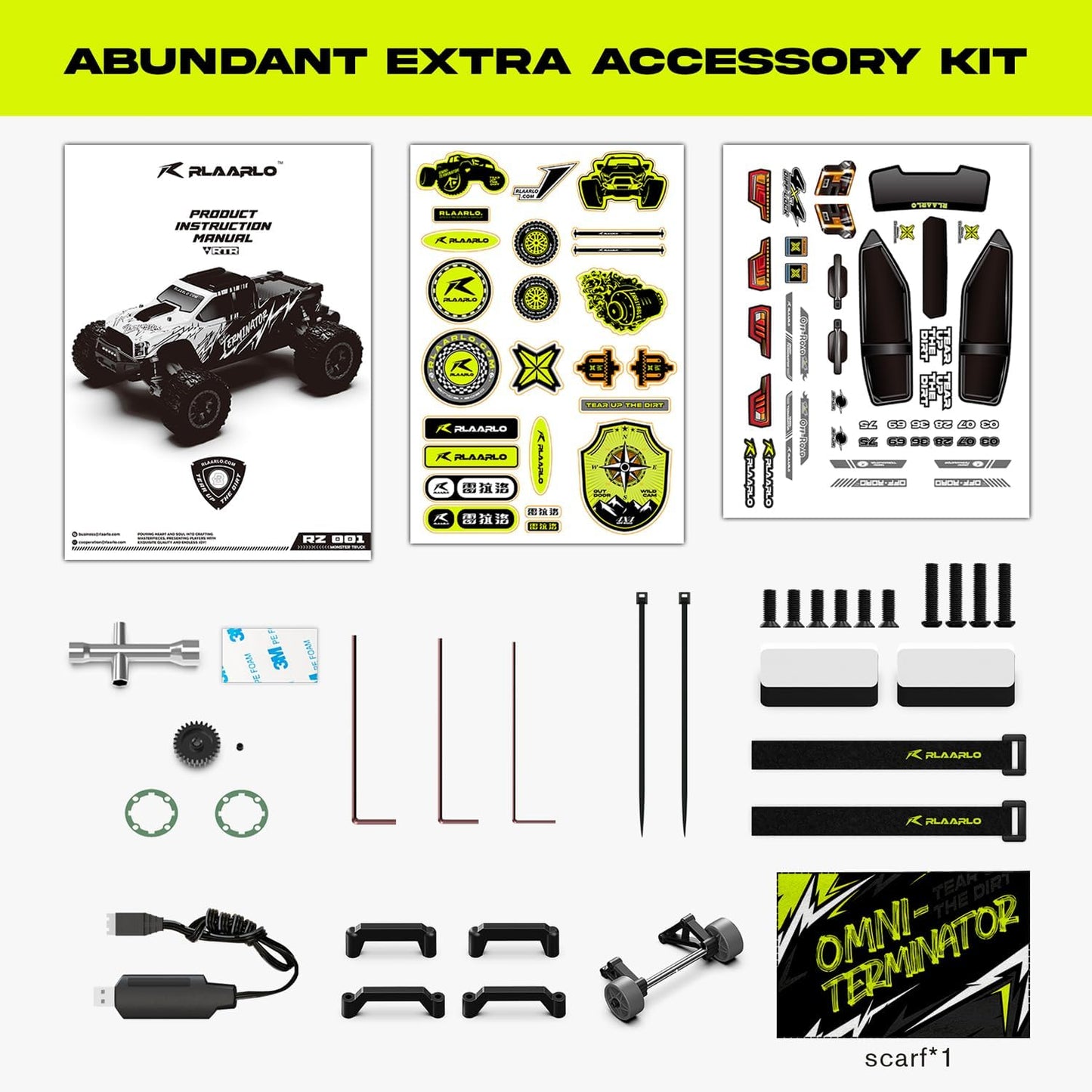 AMORIL 1/16 4WD Ready-to-Run RC Car with Brushless Motor