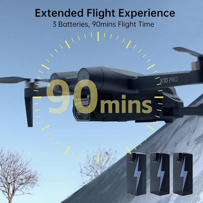 CHUBORY Brushless Foldable RC Drone – Entry-Level Camera Quadcopter