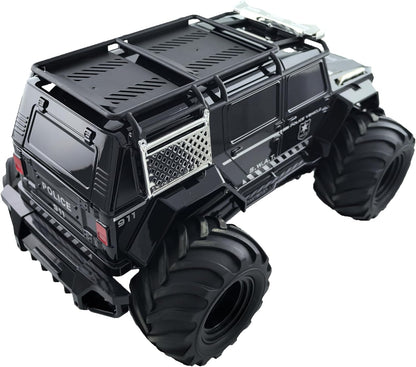 Threeking 1/16 Waterproof Amphibious Police Truck – 4WD RC Monster Truck