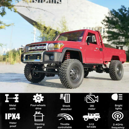 WPLDEWAN 1/12 Scale Toyota Land Cruiser MN82 4WD RC Rock Crawler