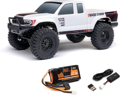 Axial SCX24 Base Camp 1/24 4WD Ready-to-Run Micro Rock Crawler with LED Lights
