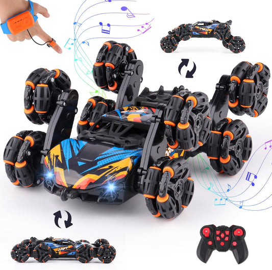 NEXBOX Gesture Sensing Hand-Controlled Stunt Car – 8-Wheel RC Toy