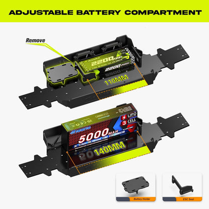 AMORIL 1/16 4WD Ready-to-Run RC Car with Brushless Motor