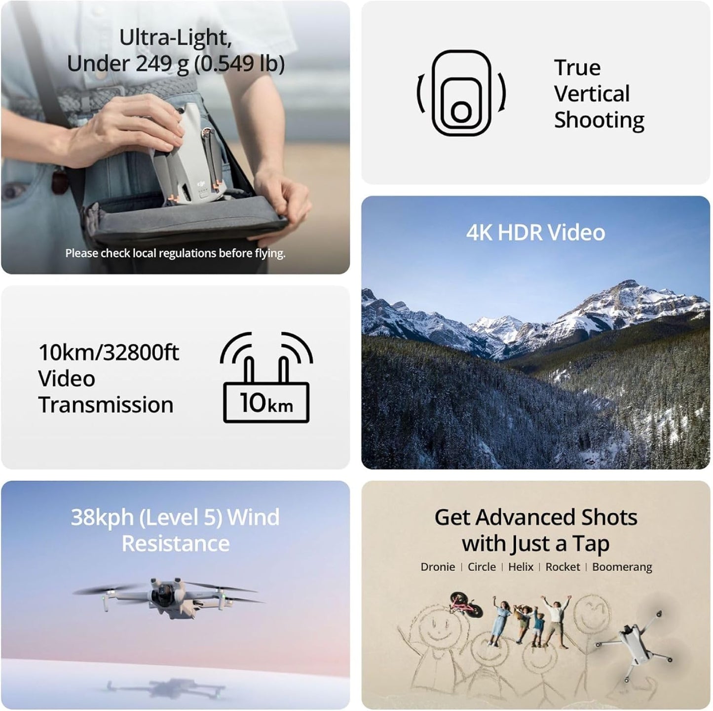 DJI Mini 3 Pro RC Drone with Intelligent Flight Modes and 4K Camera