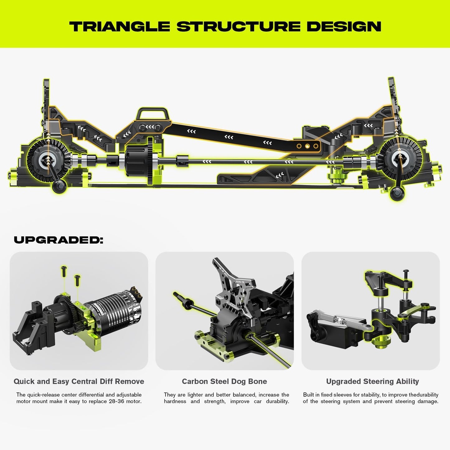 AMORIL 1/16 4WD Ready-to-Run RC Car with Brushless Motor