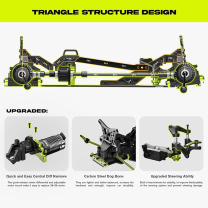 AMORIL 1/16 4WD Ready-to-Run RC Car with Brushless Motor