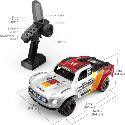 MJX Hyper GO 14211 1/14 Brushless 4WD Short Course Truck – Ready-to-Run, Gyro-Stabilized