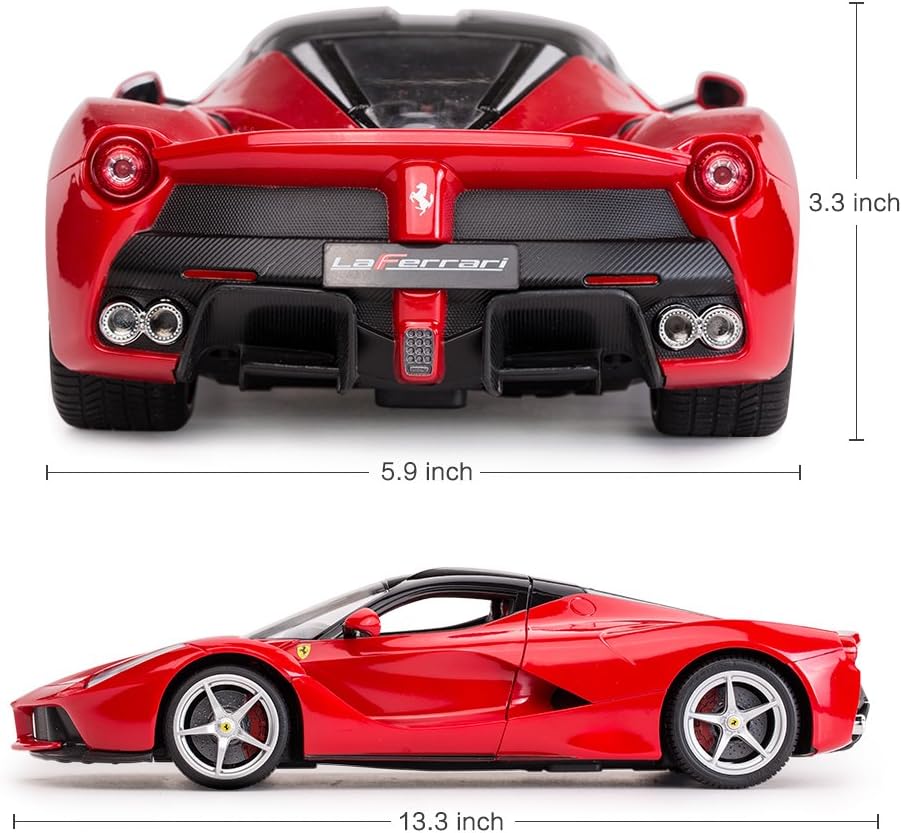 RASTAR 1/14 Scale Ferrari LaFerrari RC Car – Licensed Supercar Replica, Ready-to-Run