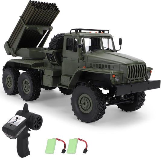 GoolRC 1/12 Scale 6WD Military Cargo Truck Ready-to-Run with LED Lights