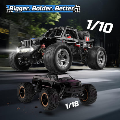DEERC 207E 1/10 4WD Brushless Ready to Run Monster Truck with LED Lights