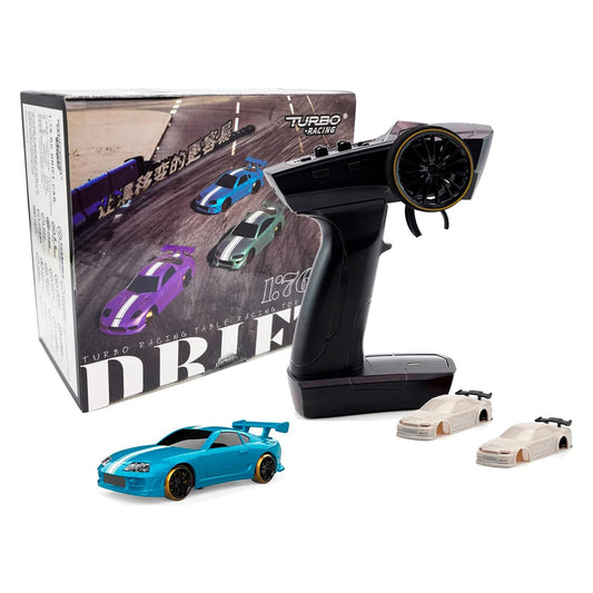 FLYCOLOR Turbo Racing C64 1:76 Scale 2WD Ready-to-Run Drift RC Car with Gyro