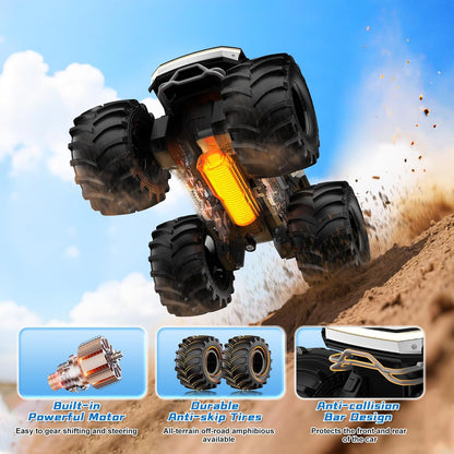 Dafotil 1/18 Amphibious Monster Truck – 4WD Waterproof Ready-to-Run