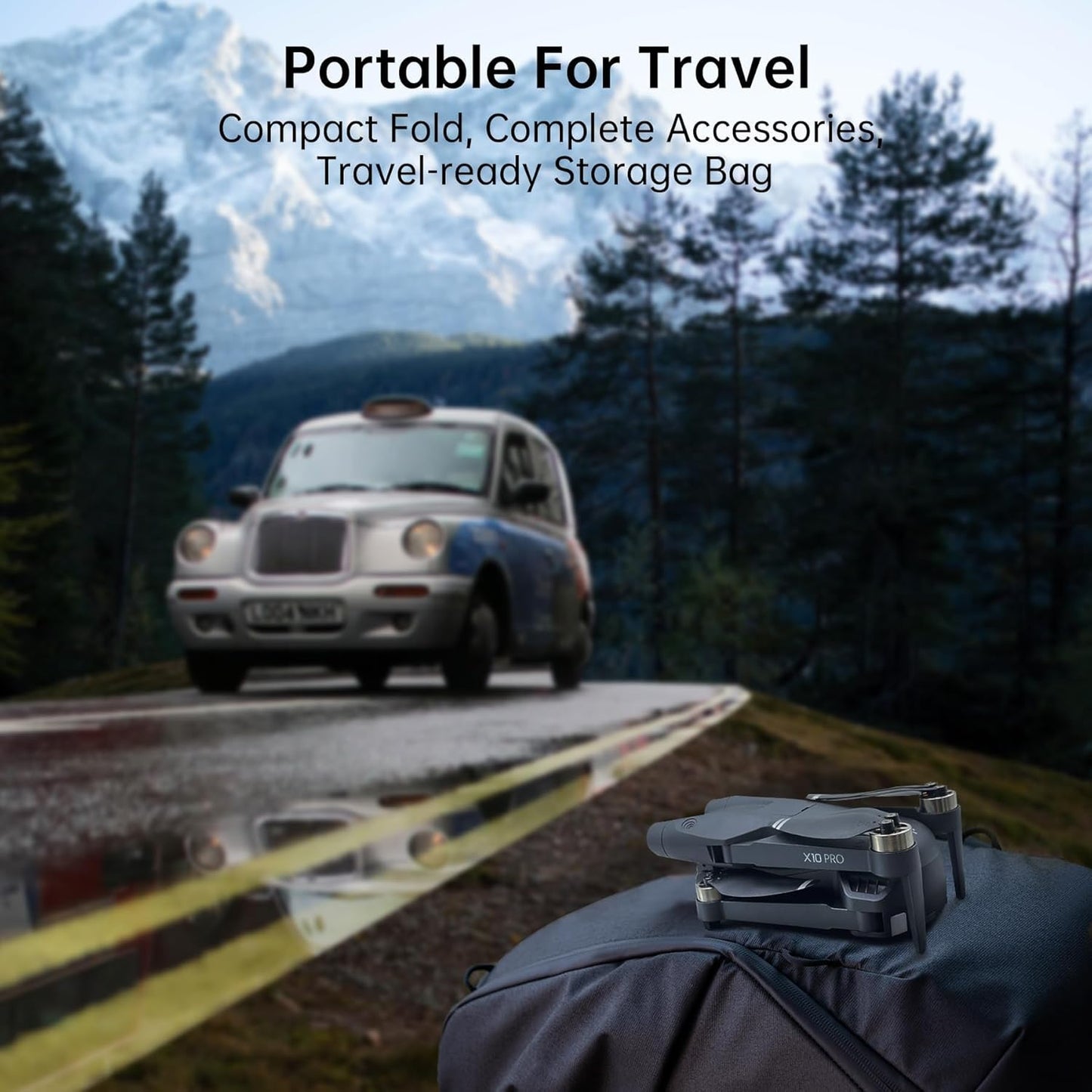 CHUBORY Brushless Foldable RC Drone – Entry-Level Camera Quadcopter