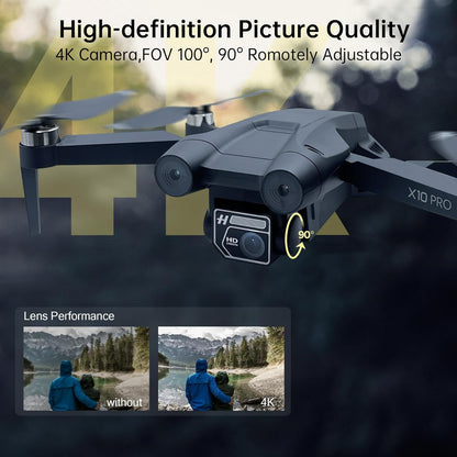 CHUBORY Brushless Foldable RC Drone – Entry-Level Camera Quadcopter