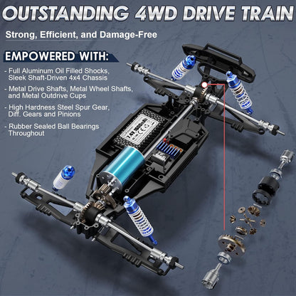 HAIBOXING 903A 1/18 4WD Brushless RTR Fast Off-Road RC Monster Truck