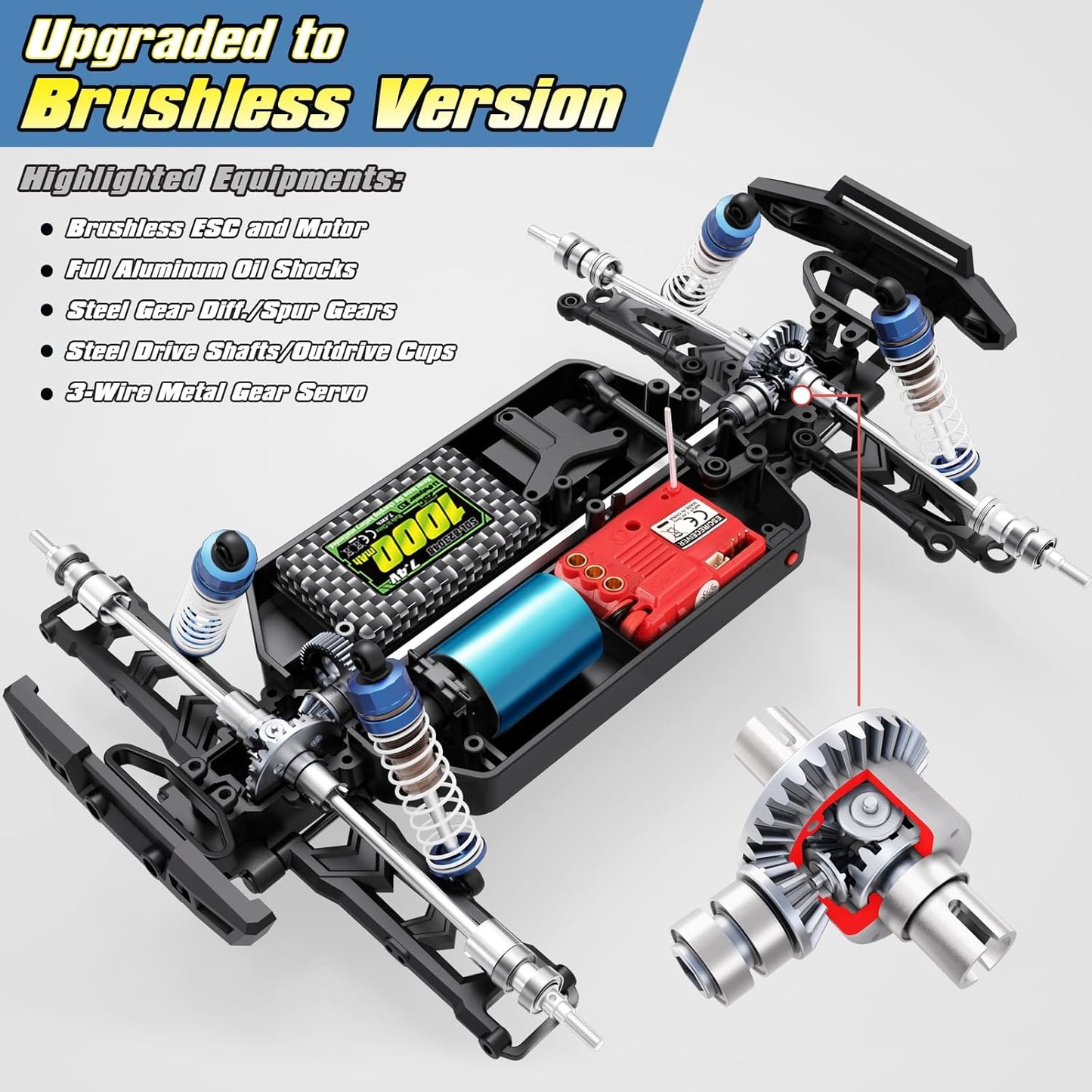 HAIBOXING 18859A 1/18 4WD Ready-to-Run Brushless RC Monster Truck