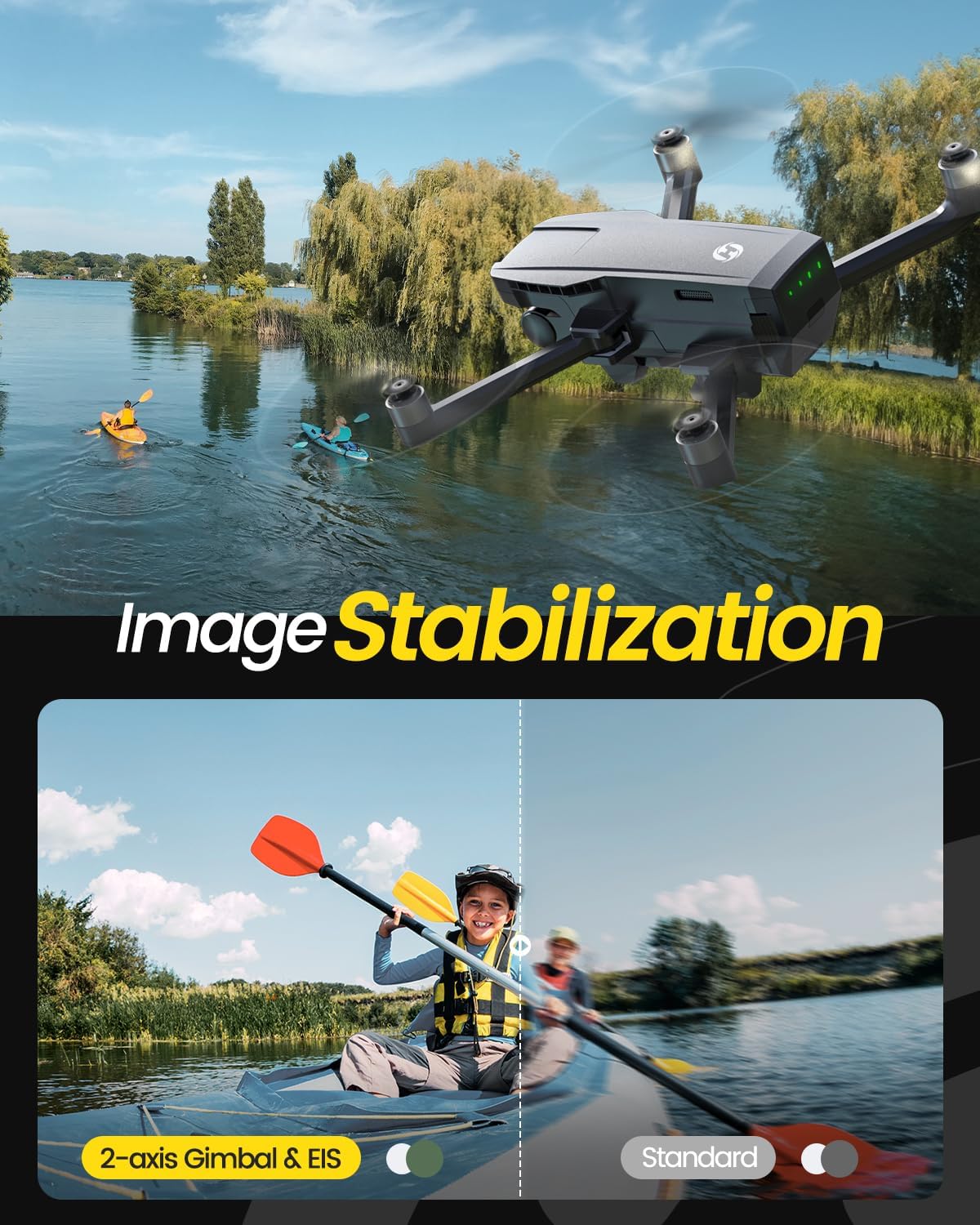 Holy Stone HS720G 4K GPS Drone with 2-Axis Gimbal and Brushless Motors