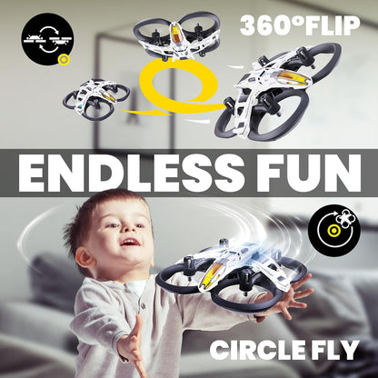 HISINGY Mach 500 Mini Drone – Optical Flow, LED Lights, Beginner Friendly