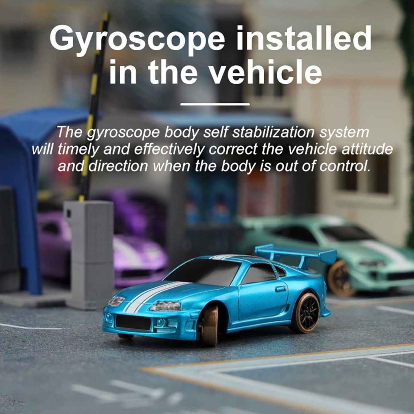 FLYCOLOR Turbo Racing C64 1:76 Scale 2WD Ready-to-Run Drift RC Car with Gyro