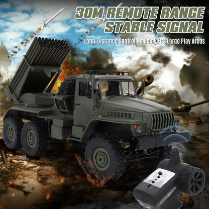 GoolRC 1/12 Scale 6WD Military Cargo Truck Ready-to-Run with LED Lights