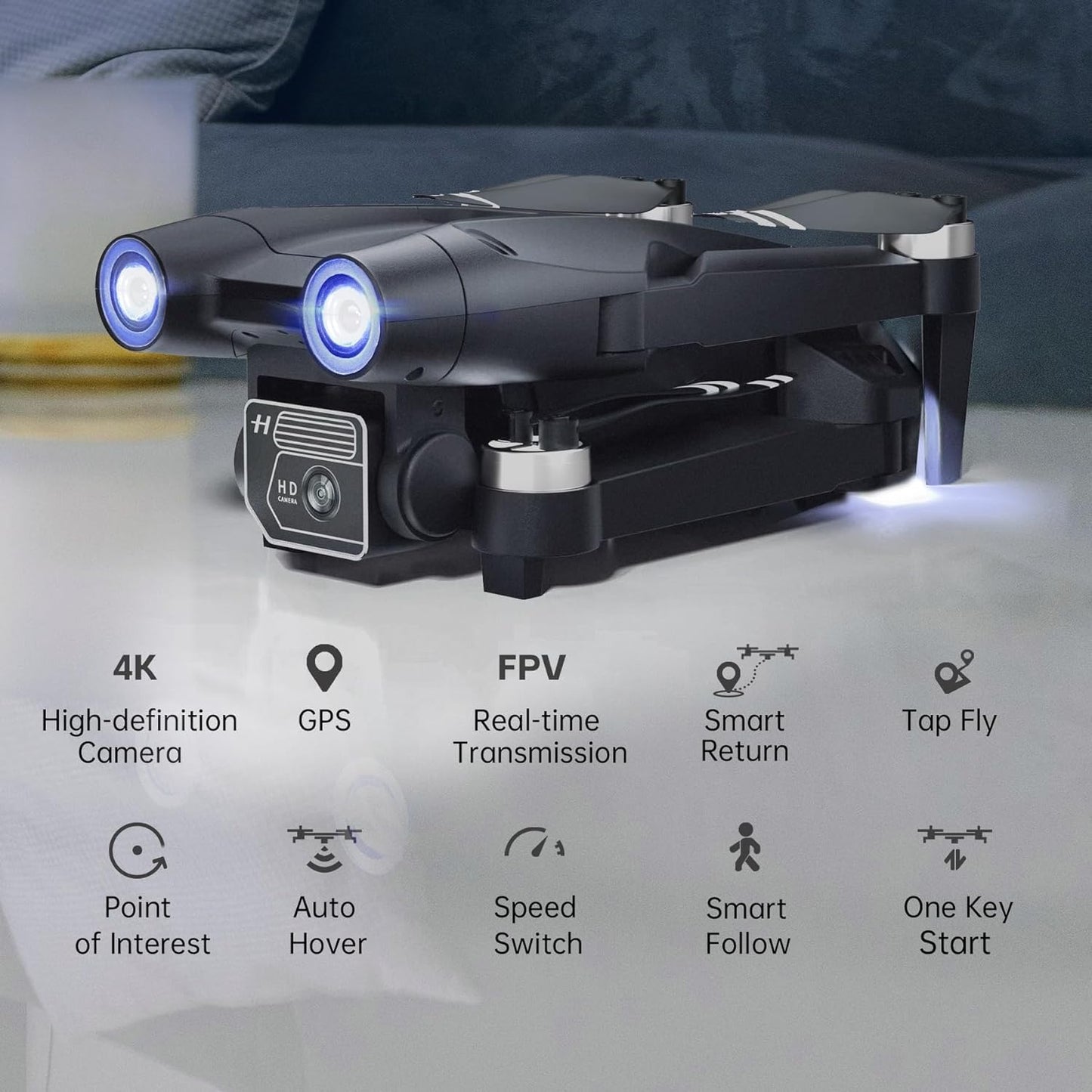 CHUBORY Brushless Foldable RC Drone – Entry-Level Camera Quadcopter