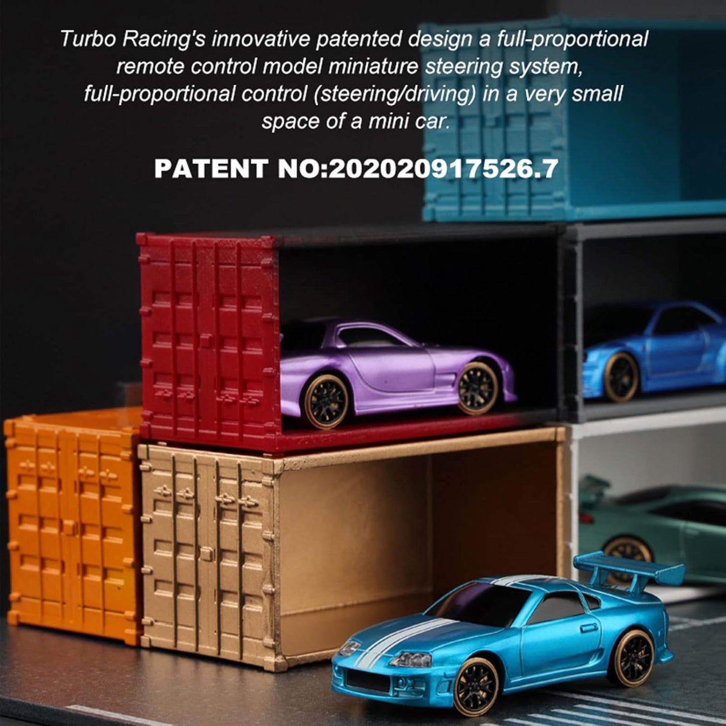 FLYCOLOR Turbo Racing C64 1:76 Scale 2WD Ready-to-Run Drift RC Car with Gyro
