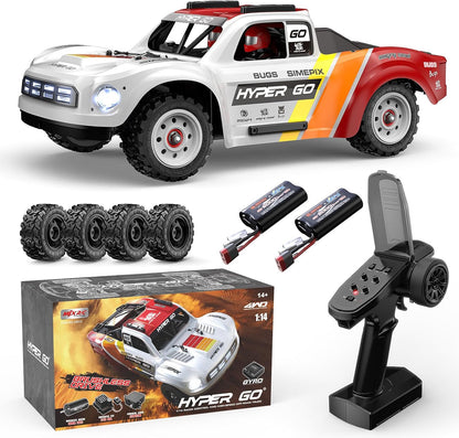MJX Hyper GO 14211 1/14 Brushless 4WD Short Course Truck – Ready-to-Run, Gyro-Stabilized