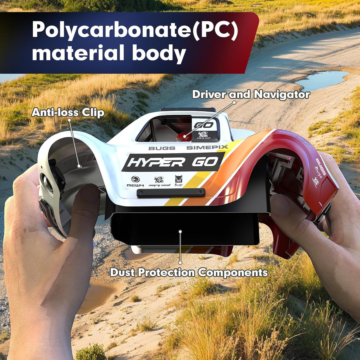 MJX Hyper GO 14211 1/14 Brushless 4WD Short Course Truck – Ready-to-Run, Gyro-Stabilized