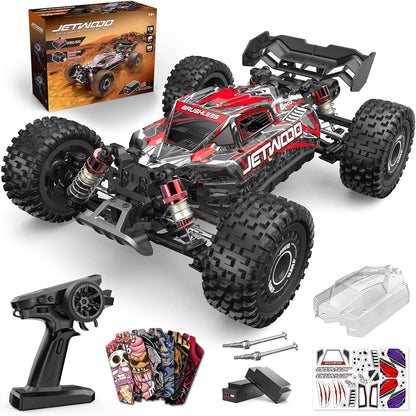 Jetwood 1/16 4WD Brushless Off-Road RC Buggy – Max 42 mph, Twinshell RTR
