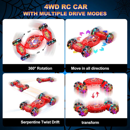 Nikuku 1/16 360-Degree Rotating RC Car with Remote Control for Kids