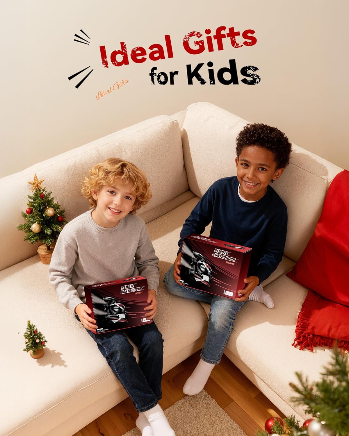 1/16 4WD Ready-to-Run RC Stunt Car with Headlights and Rechargeable Battery