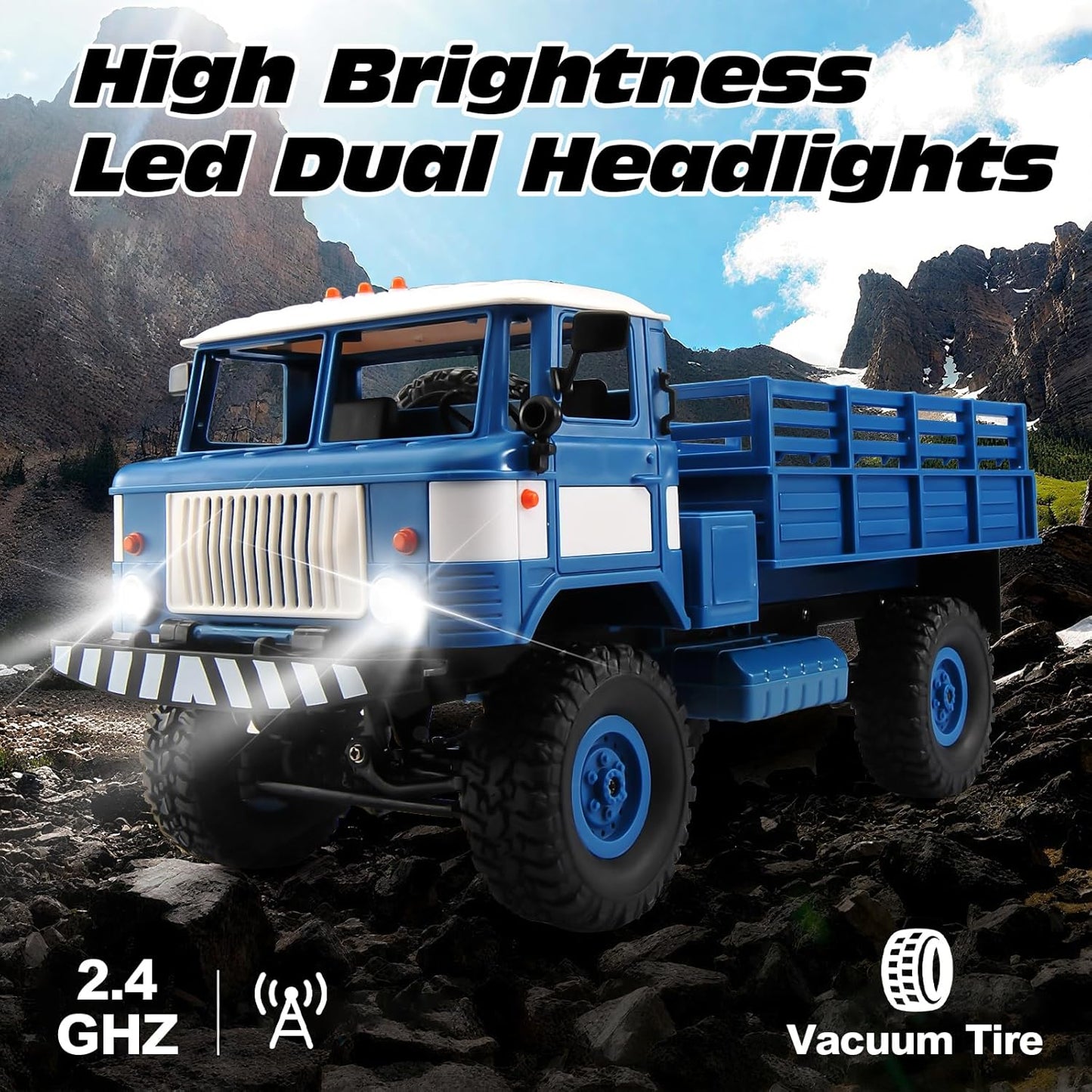 Jaming B-24 24V 4WD Kids Ride-On Truck – GAZ-66 Style Off-Road Ready-to-Run