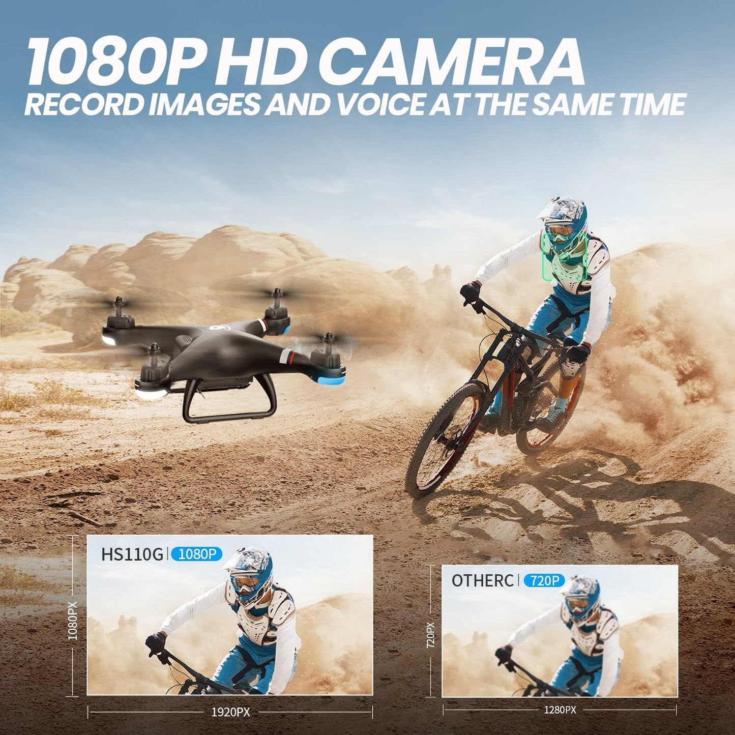 Holy Stone HS110G – Beginner-Friendly Foldable Camera Drone (1080p / FHD)
