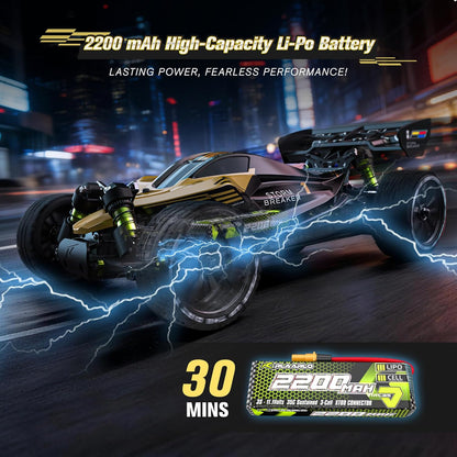 RIAARIO 1/10 Scale 4WD Brushless RC High-Speed Monster Truck Ready-to-Run Waterproof All-Terrain