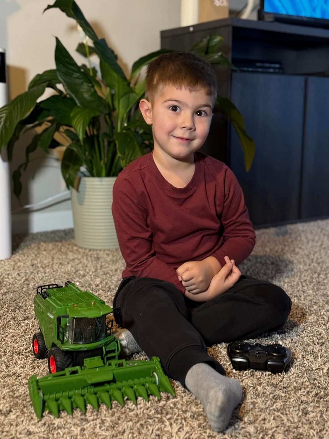 2.4GHz RC Combine Harvester 1/24 Scale 4WD Farm Vehicle Ready-to-Run with Lights and Sounds