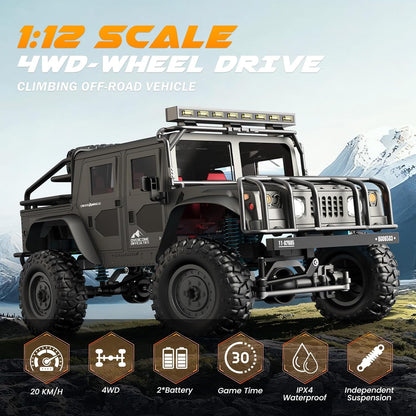 SIMREX 1/12 Scale 4WD All-Terrain RC Off-Road Truck