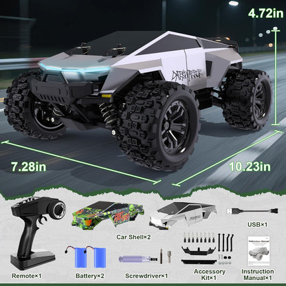 1/18 4WD Brushless Waterproof RC High-Speed Monster Truck