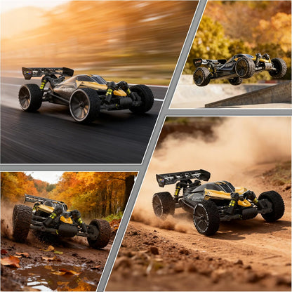 RIAARIO 1/10 Scale 4WD Brushless RC High-Speed Monster Truck Ready-to-Run Waterproof All-Terrain