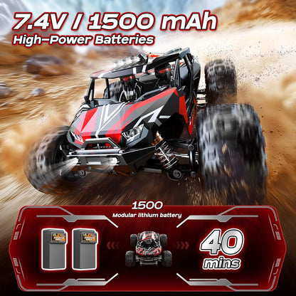 1/14 Scale 4WD Brushless RC Car – Full Roll-Cage Frame, 50 km/h Top Speed